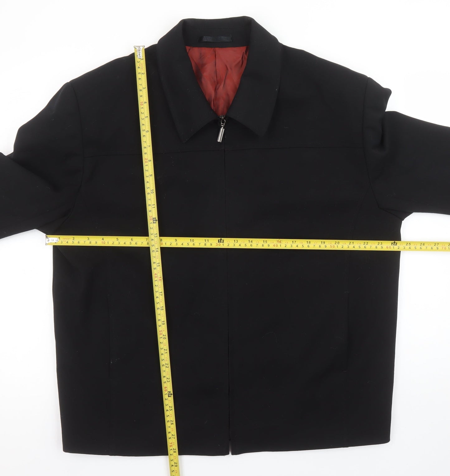 Womens UK Size XL Giopelle Black Basic Jacket