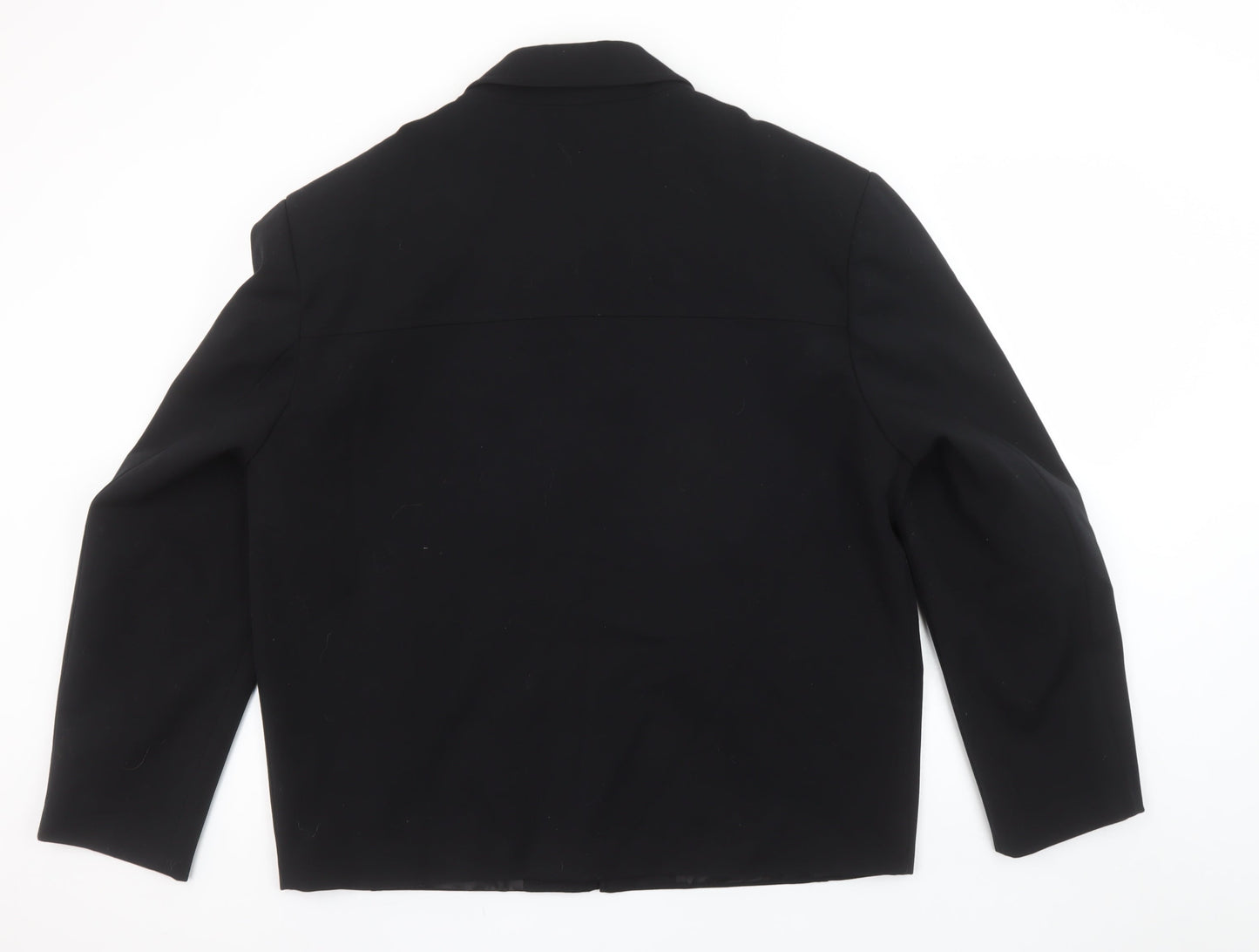 Womens UK Size XL Giopelle Black Basic Jacket