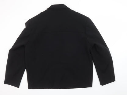 Womens UK Size XL Giopelle Black Basic Jacket