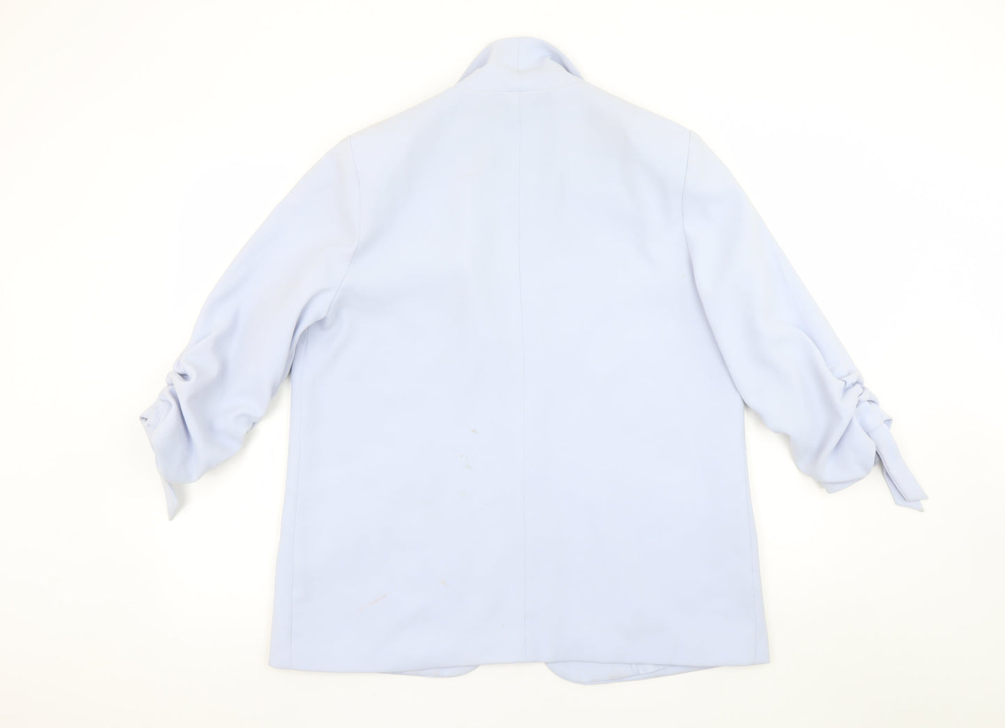 River Island Women Blue Size 14 Relaxed Fit Lined Blazer Jacket