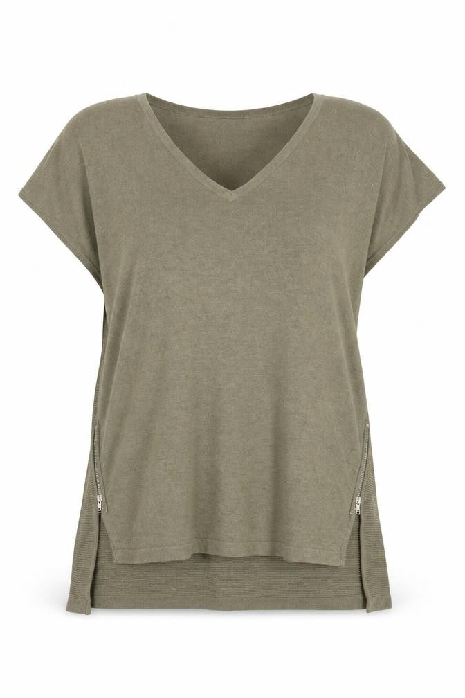 Womens UK Size 12 Warehouse Green Basic Blouse