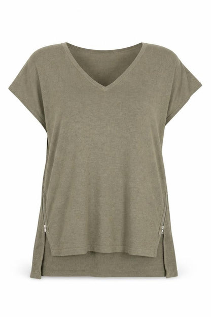 Womens UK Size 12 Warehouse Green Basic Blouse
