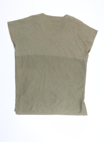 Womens UK Size 12 Warehouse Green Basic Blouse
