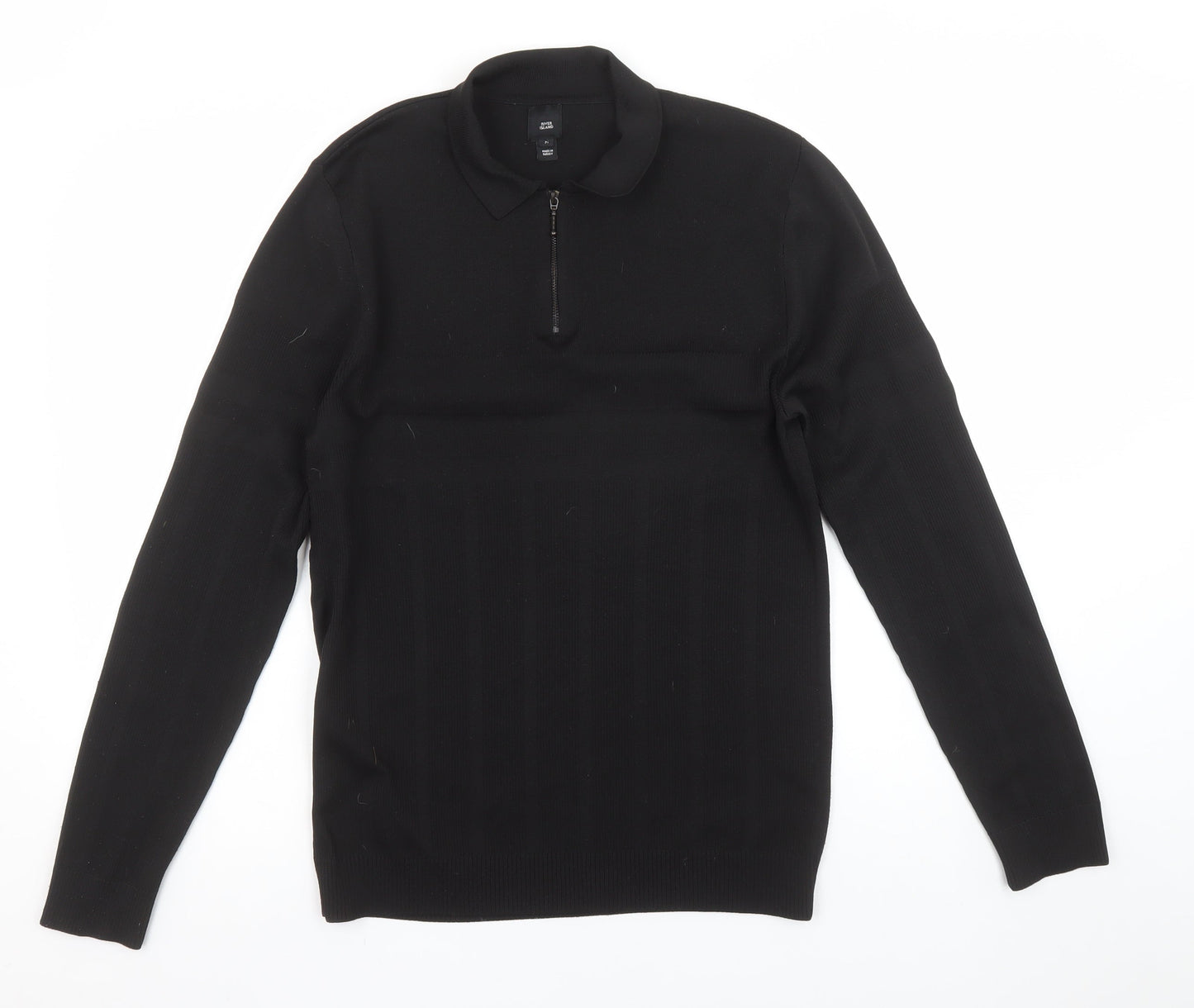 Mens UK Size M River Island Polyester Polo Shirt