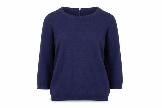 Womens UK Size S United Colors of Benetton Blue Pullover Jumper
