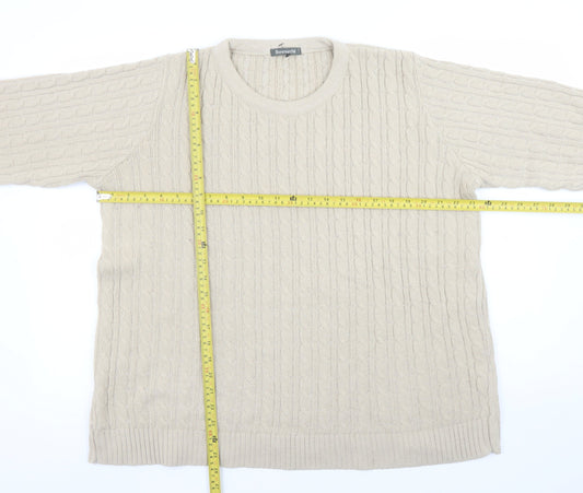 Womens UK Size L Bonmarché Beige Pullover Jumper