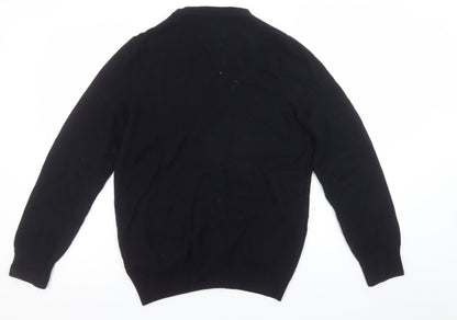 Marks and Spencer Men's Black Small Cardigan Knit Tailored Fit