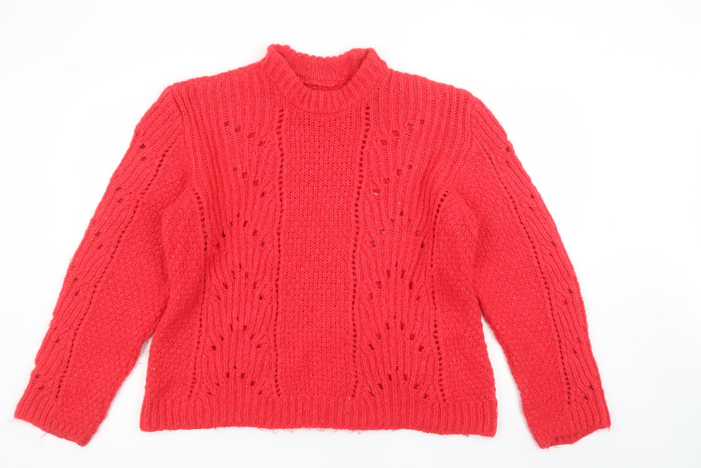 Womens UK Size 20 Marks and Spencer Red Pullover Jumper