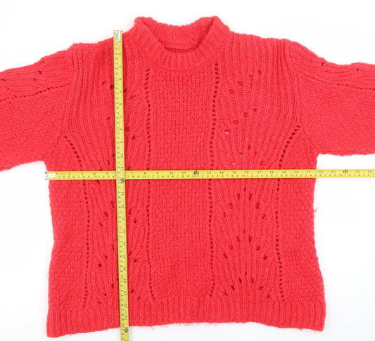 Womens UK Size 20 Marks and Spencer Red Pullover Jumper