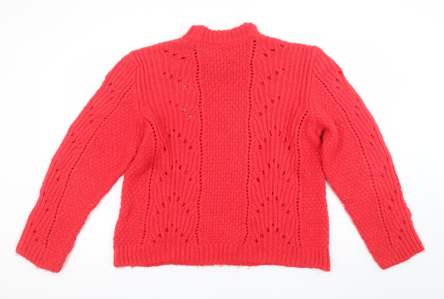 Womens UK Size 20 Marks and Spencer Red Pullover Jumper