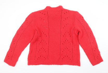 Womens UK Size 20 Marks and Spencer Red Pullover Jumper