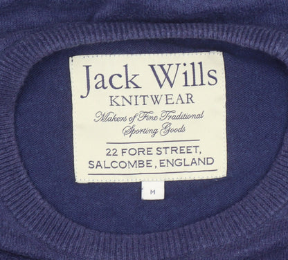 Jack Wills Men’s Blue Cotton Crew Neck Pullover Jumper M