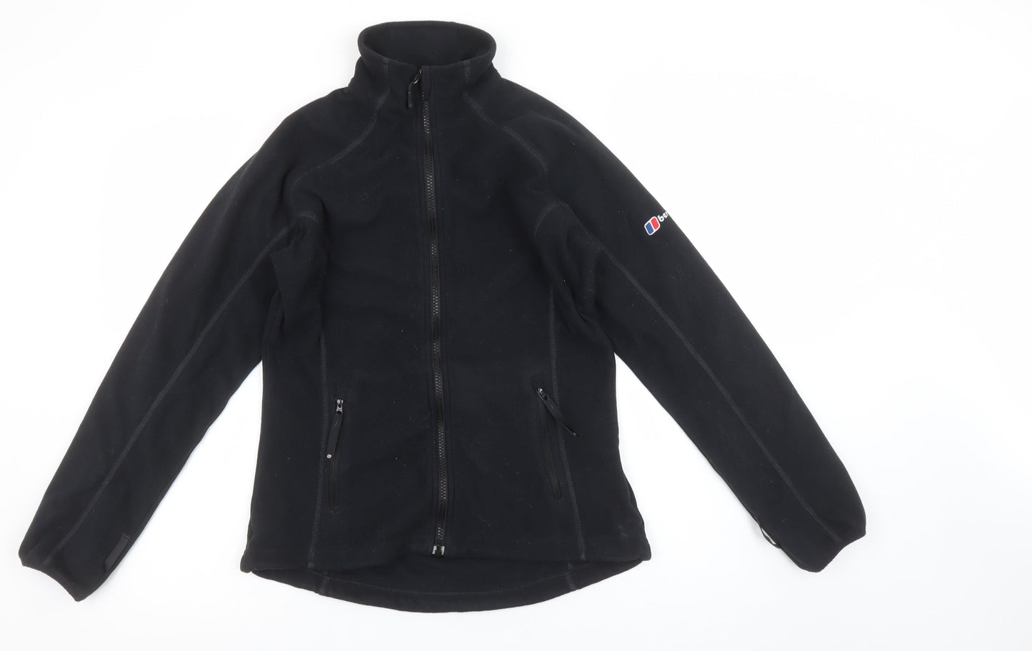 Berghaus Women's Black Fleece Jacket Size 8 Full Zip Outdoor