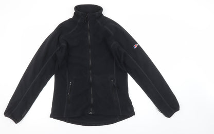 Berghaus Women's Black Fleece Jacket Size 8 Full Zip Outdoor