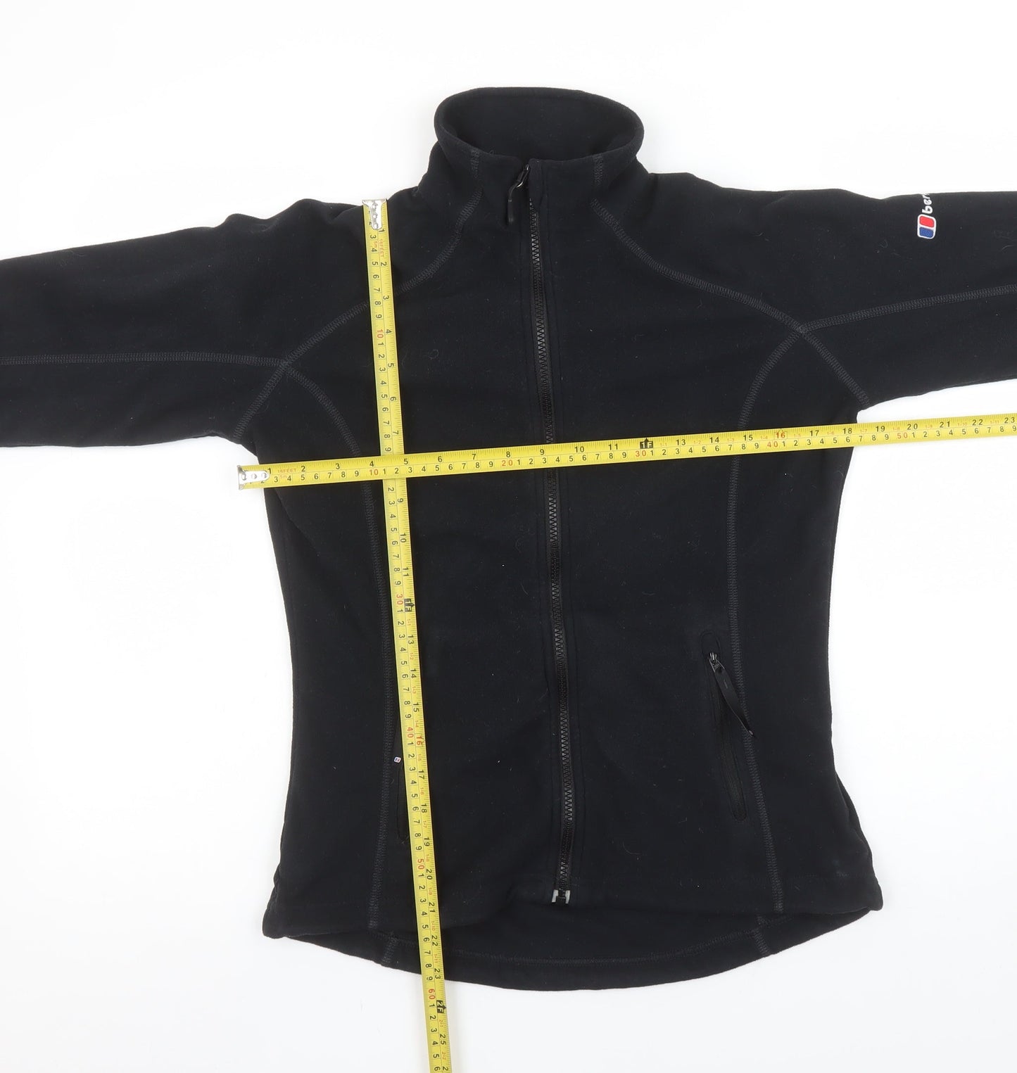 Berghaus Women's Black Fleece Jacket Size 8 Full Zip Outdoor