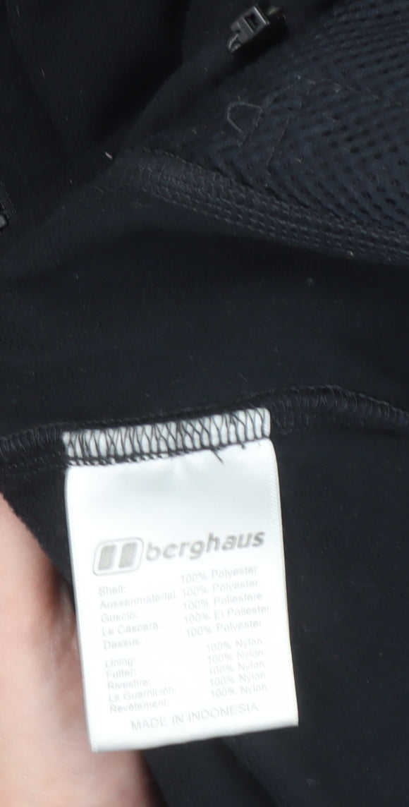 Berghaus Women's Black Fleece Jacket Size 8 Full Zip Outdoor