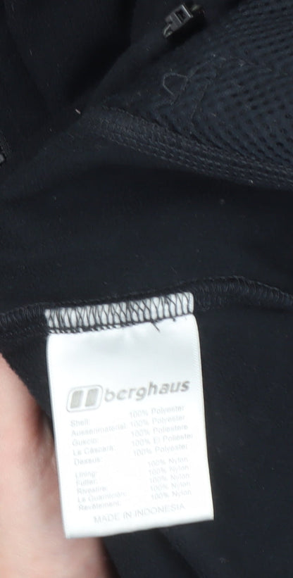 Berghaus Women's Black Fleece Jacket Size 8 Full Zip Outdoor