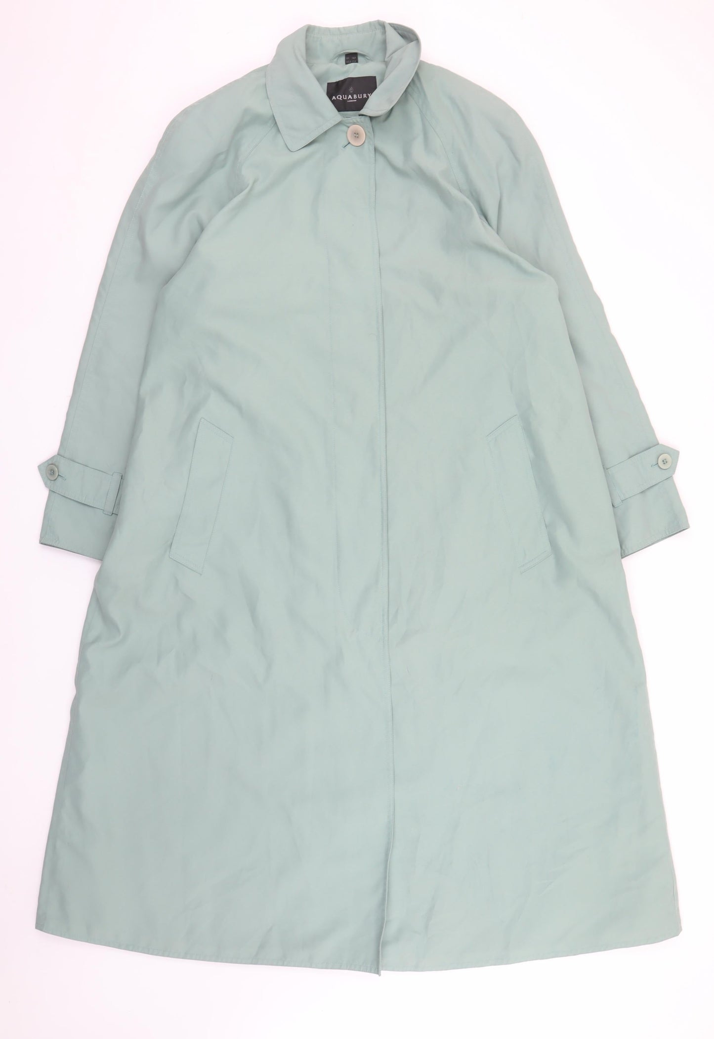 Womens UK Size 14 Aquabury London Green Trench Coat