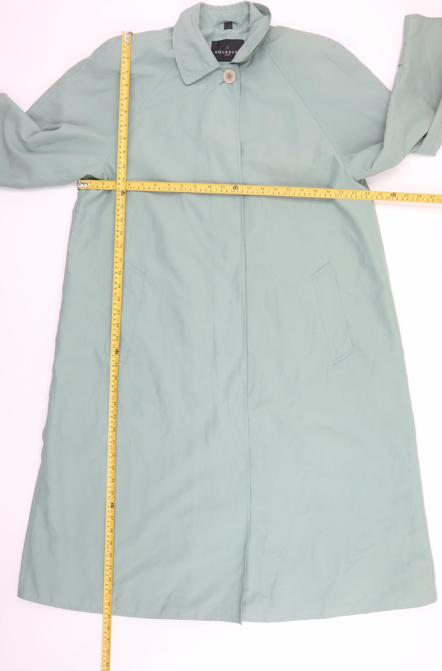 Womens UK Size 14 Aquabury London Green Trench Coat