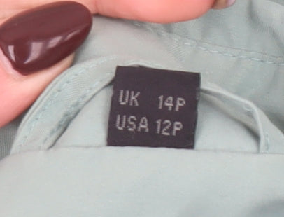 Womens UK Size 14 Aquabury London Green Trench Coat