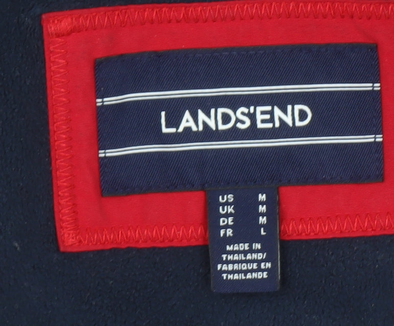 Womens UK Size M Lands' End Red Duffle Coat
