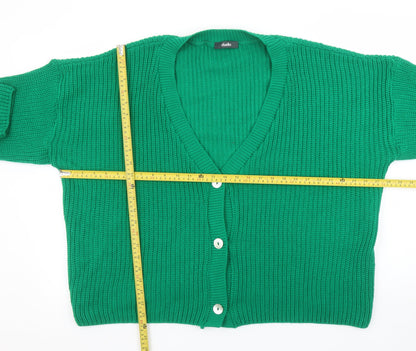 Womens UK Size 1618 Studio Green Cardigan Jumper