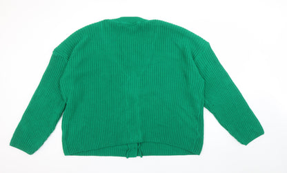 Womens UK Size 1618 Studio Green Cardigan Jumper