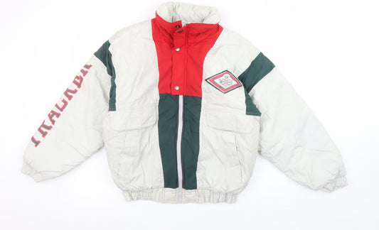 Mens UK Size XS Wavelength Multicoloured Puffer Jacket