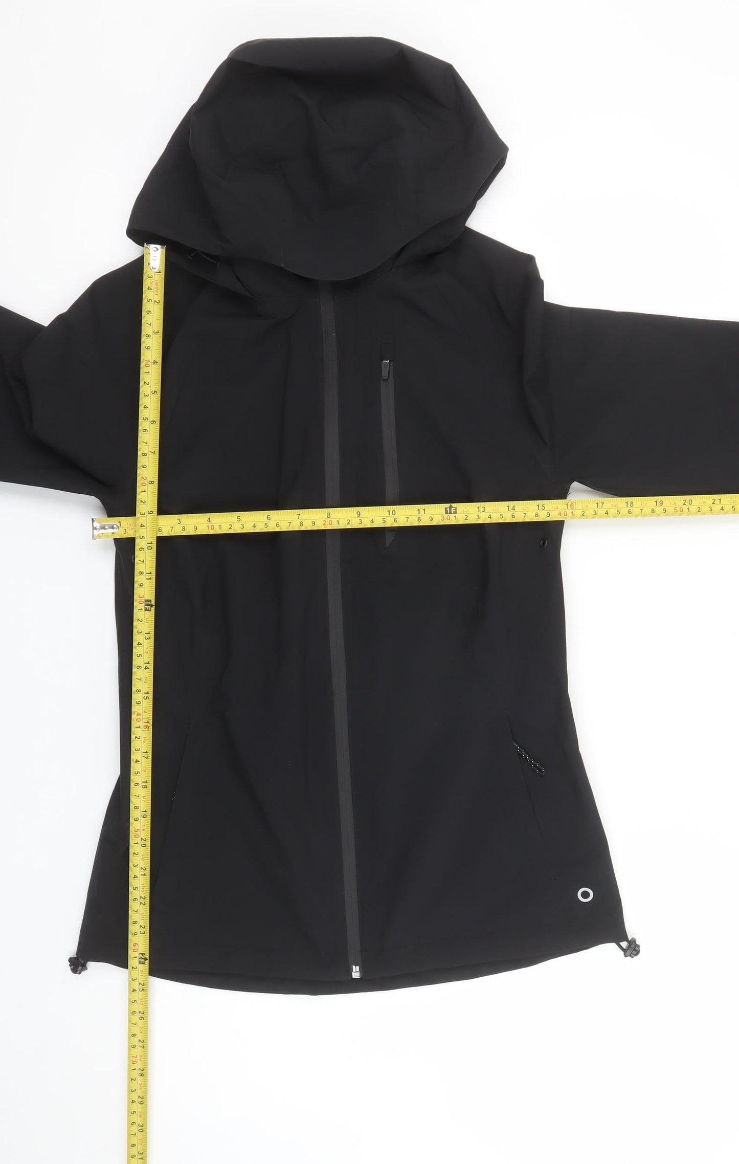 Womens UK Size 6 Marks and Spencer Black Rain Coat