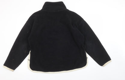 Champion Women’s Black Fleece 1/4 Snap Pullover Sweatshirt Size L