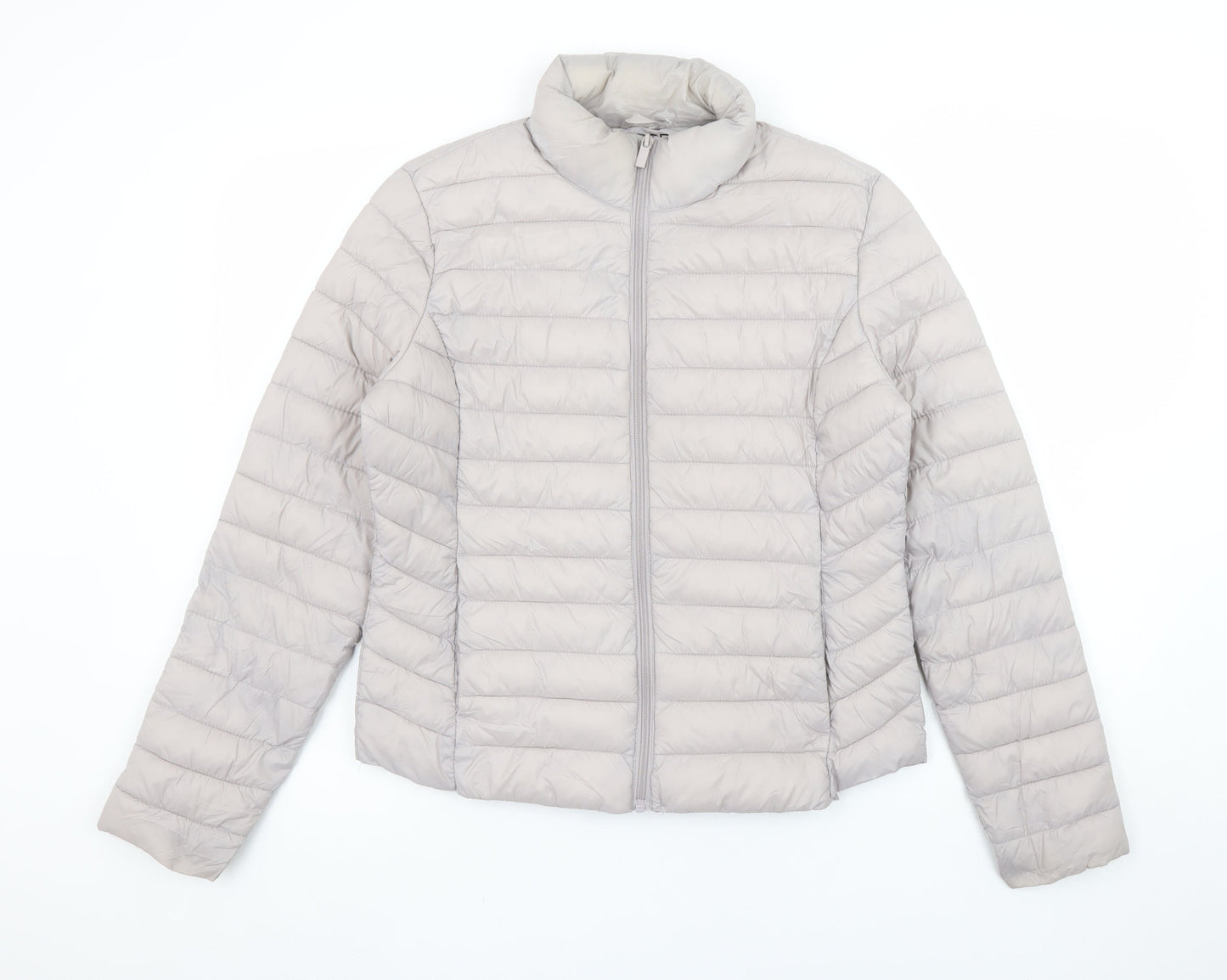 Primark Women Beige Lightweight Puffer Jacket Size S