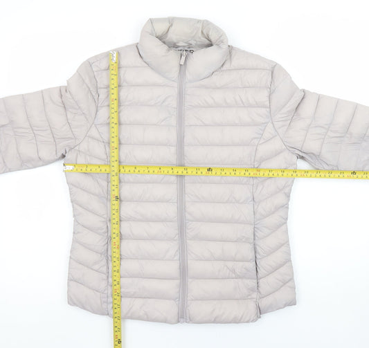 Primark Women Beige Lightweight Puffer Jacket Size S