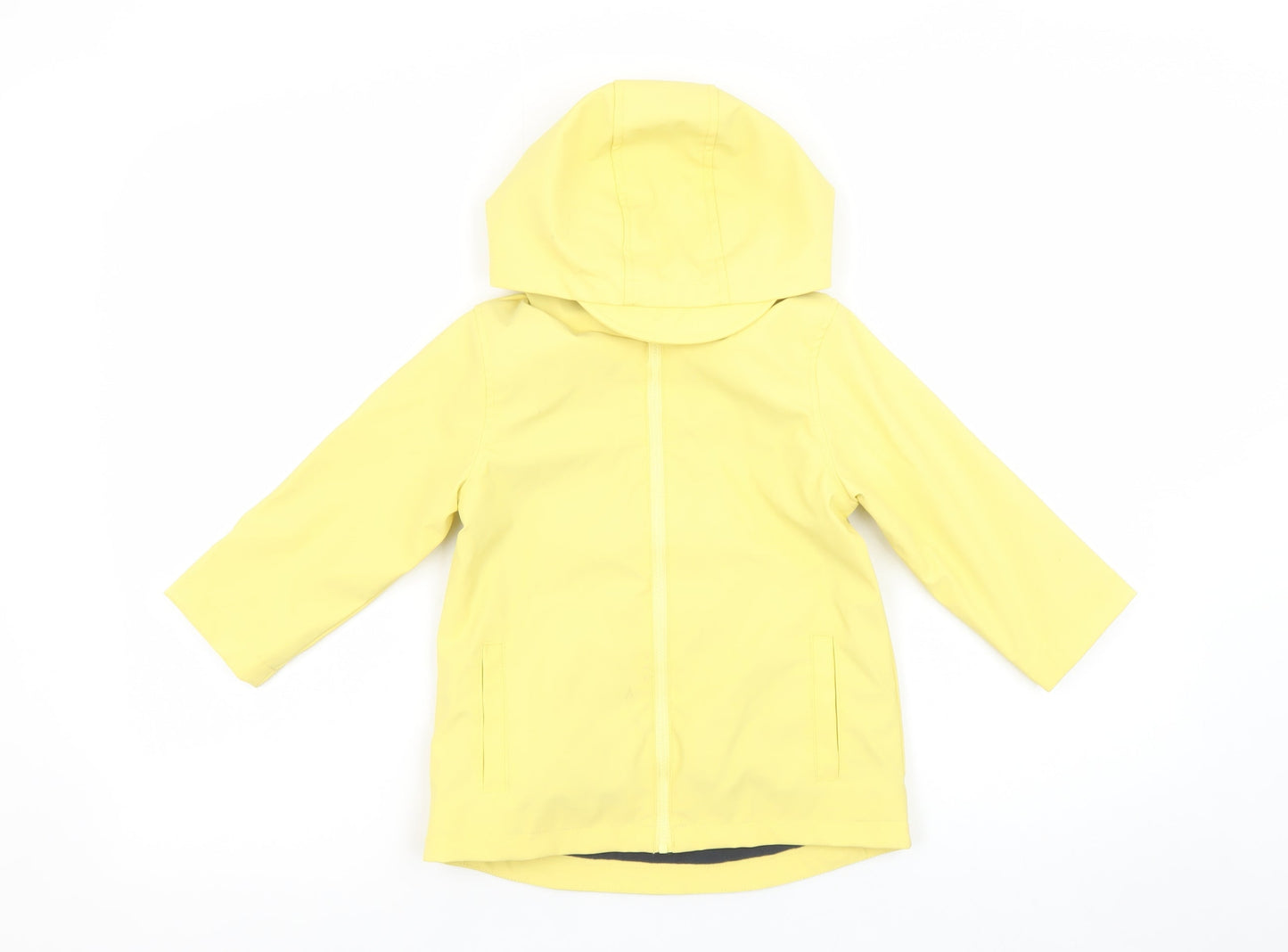 So Cute Yellow Unisex Baby 18-24 Months Waterproof Hooded Rain Coat