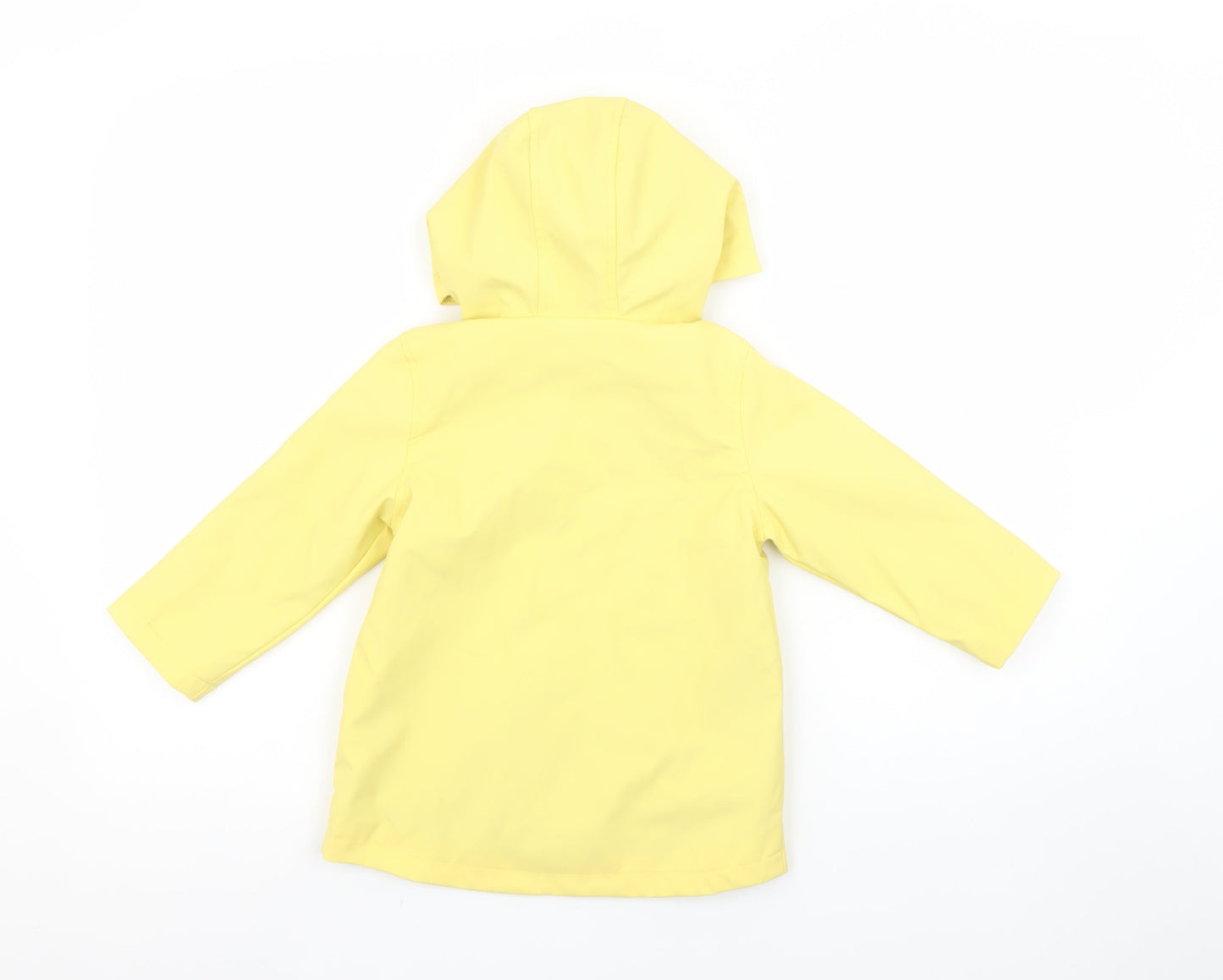 So Cute Yellow Unisex Baby 18-24 Months Waterproof Hooded Rain Coat