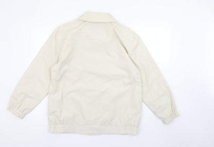 Damart Women Beige Size 14 Basic Jacket Polyester Mid-Length