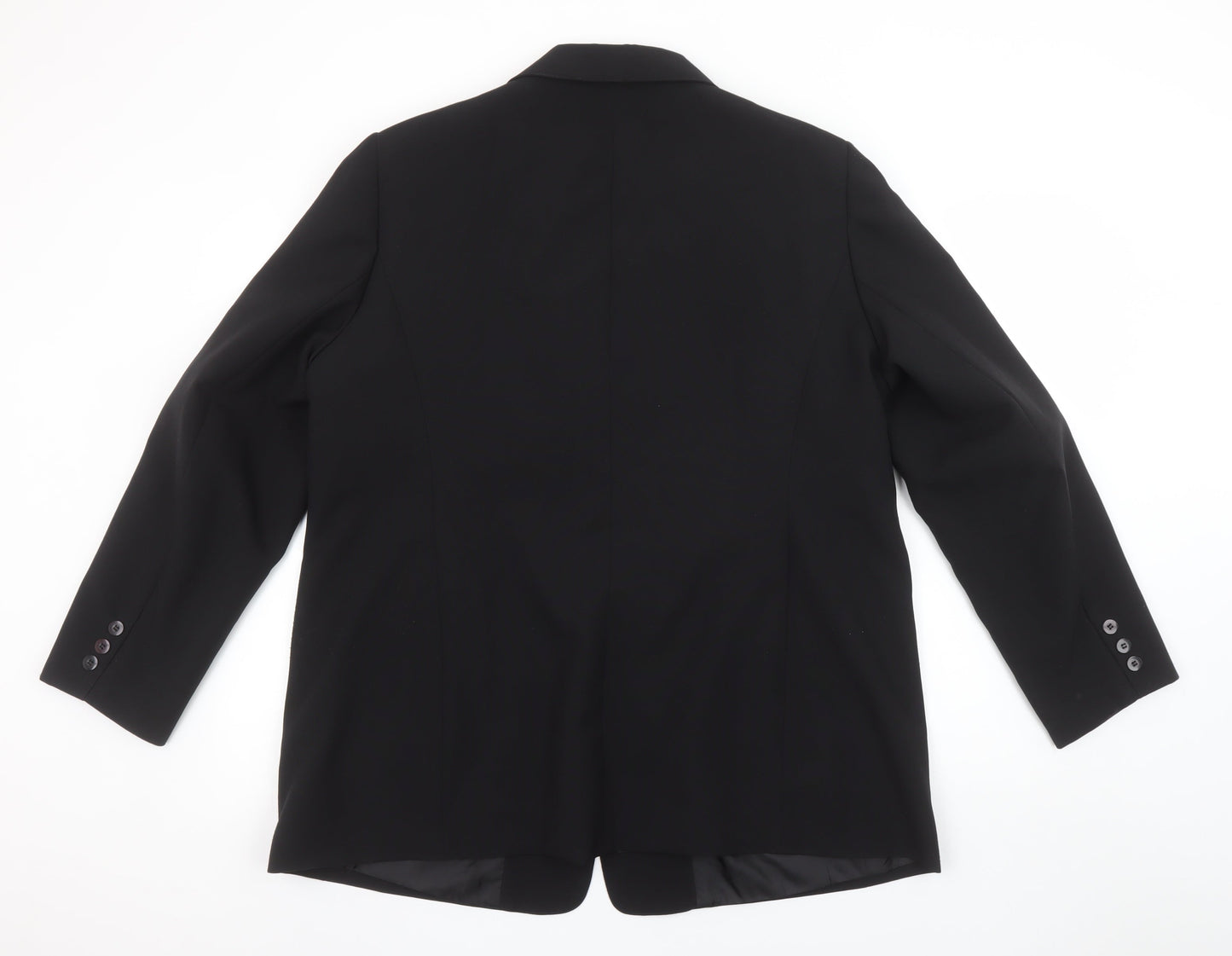 Classics Women's Black Polyester Single-Breasted Blazer Size 20