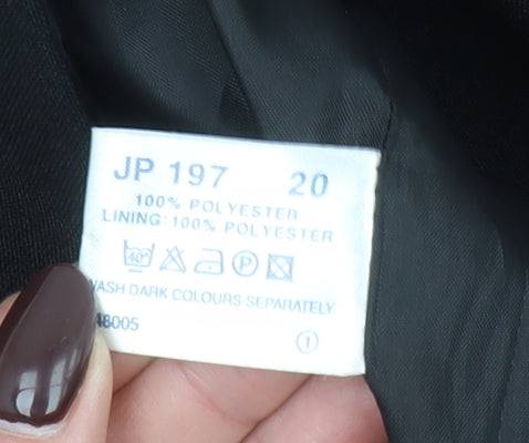 Classics Women's Black Polyester Single-Breasted Blazer Size 20