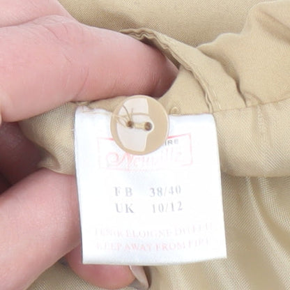 Womens UK Size 10/12 Neville Beige Overcoat