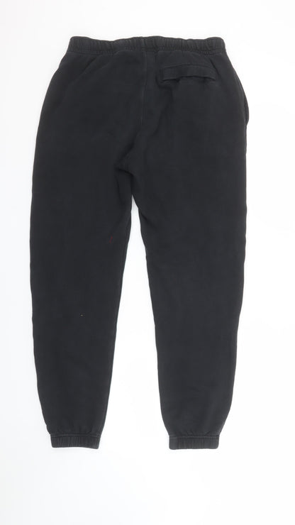 Nike Men's Black Jogger Trousers M Regular Fit Fleece Comfort
