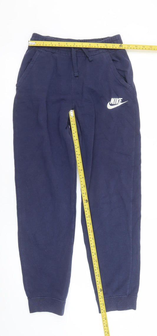 Boys UK Size XL Nike Regular Fit Jogger Blue Trousers