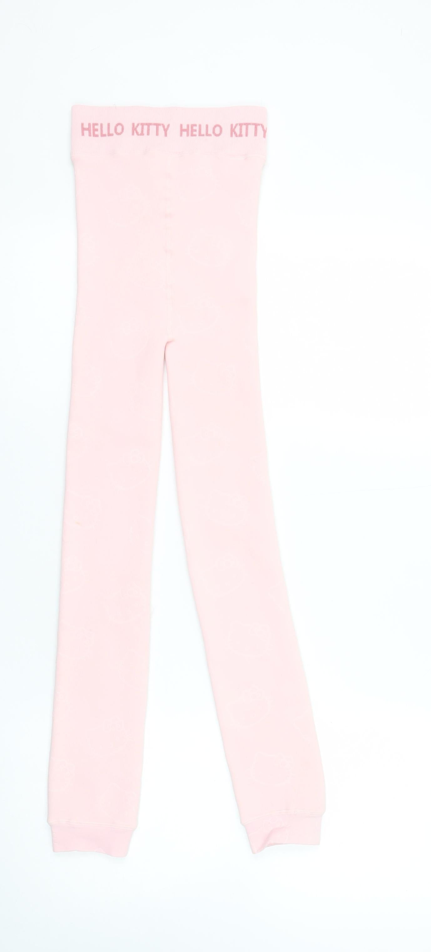Primark Teens Pink Hello Kitty Leggings Size S Elastic Waist Knit