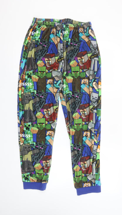 George Boys Minecraft Fleece Pyjama Pants Multicoloured 13-14 Years