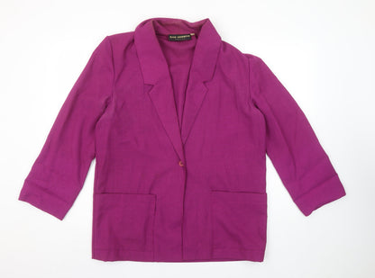 Womens UK Size 10 Sag Harbor Regular Purple Blazer