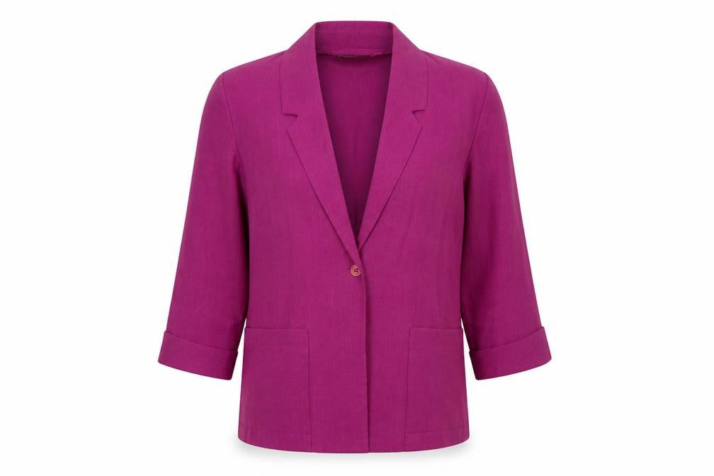 Womens UK Size 10 Sag Harbor Regular Purple Blazer