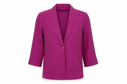 Womens UK Size 10 Sag Harbor Regular Purple Blazer