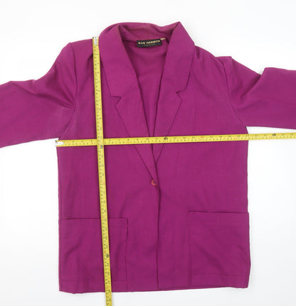 Womens UK Size 10 Sag Harbor Regular Purple Blazer