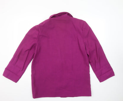 Womens UK Size 10 Sag Harbor Regular Purple Blazer