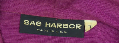 Womens UK Size 10 Sag Harbor Regular Purple Blazer