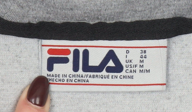 Womens UK Size M FILA Multicoloured Full Zip Hoodie