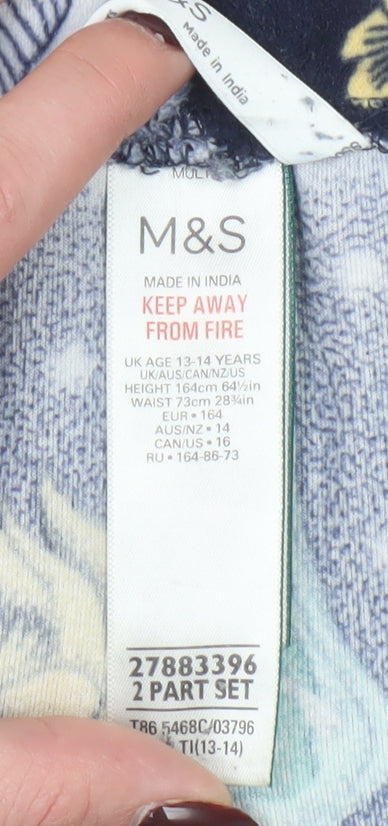 Marks and Spencer Boys Multicoloured Harry Potter Pyjama Pants 13-14 Years Fleece